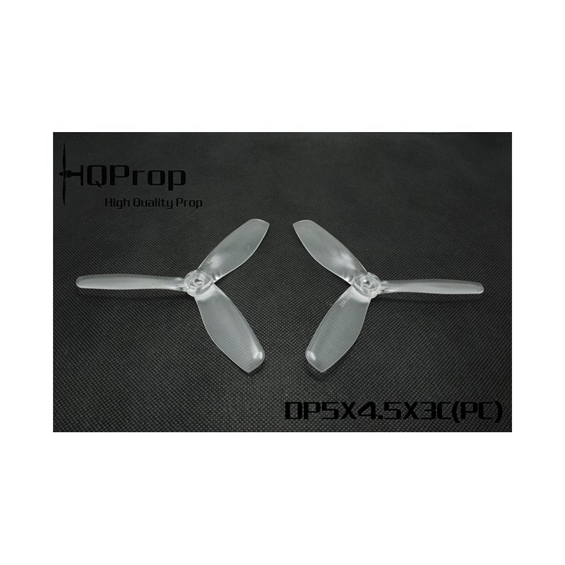 HQProp Dreiblatt DP V2 5"x4.5x3 (12.7cm) Durable V2 Propeller transparent -4 Stck., Polycarbonat