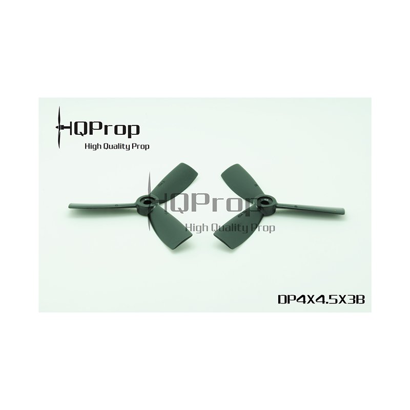 HQProp Dreiblatt DP 4"x4.5x3 (10,16cm) Durable Propeller schwarz - 4 Stck.