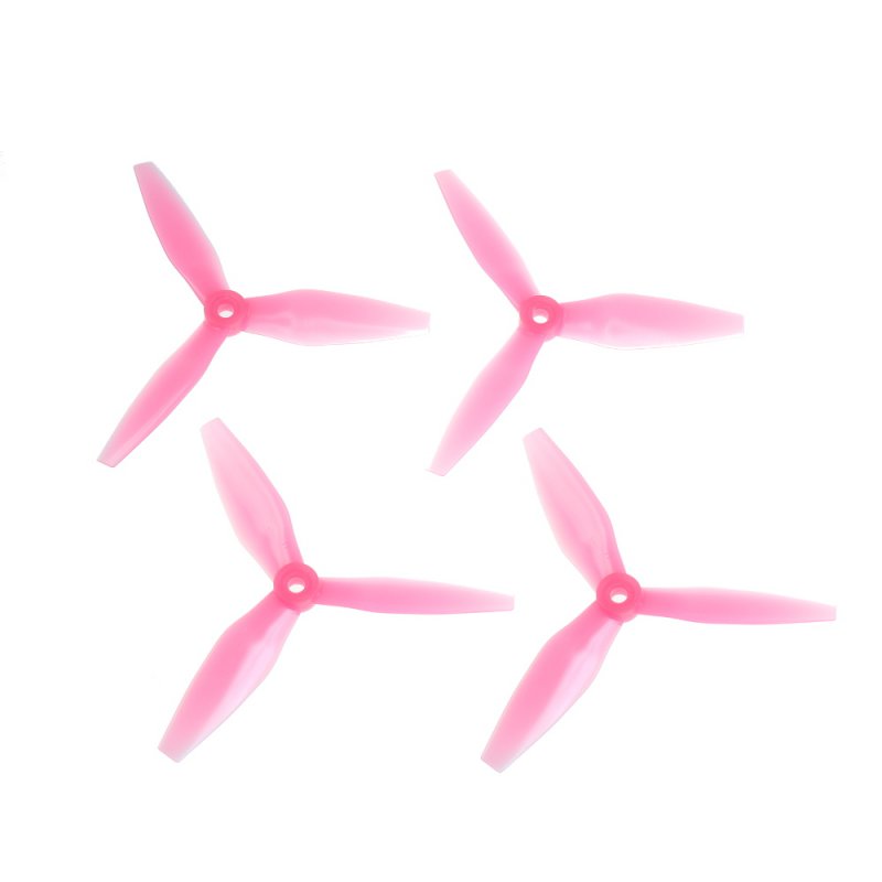 HQProp Dreiblatt DP 5"x4,5x3 V3 (12,7cm) Durable Propeller transparent pink 4 Stck., Polycarbonat